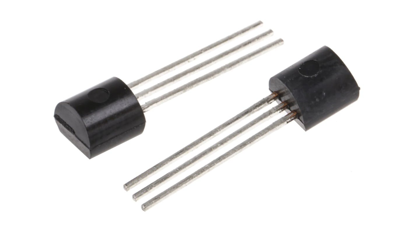 Texas Instruments Temperature Sensor, Voltage Output, Through Hole Mount, Analogue, ±4°C, 3 Pins