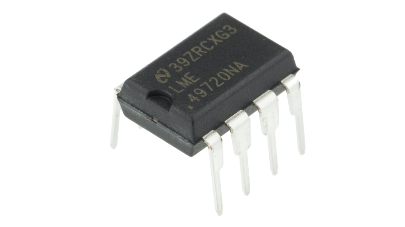 LME49720NA/NOPB Texas Instruments, Audio, Op Amp, 55MHz, 8-Pin PDIP