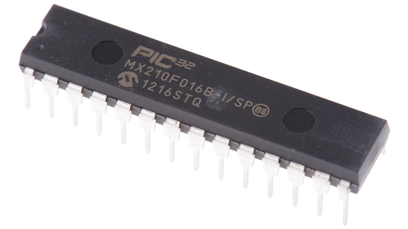 Microchip, 32bit PIC, PIC32MX Microcontroller, 40MHz, 19 kB Flash, 28-Pin SPDIP