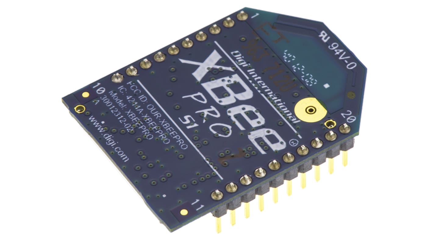 Digi International Xbee ZigBee Module, +18dBm, 3.3V CMOS UART Pan