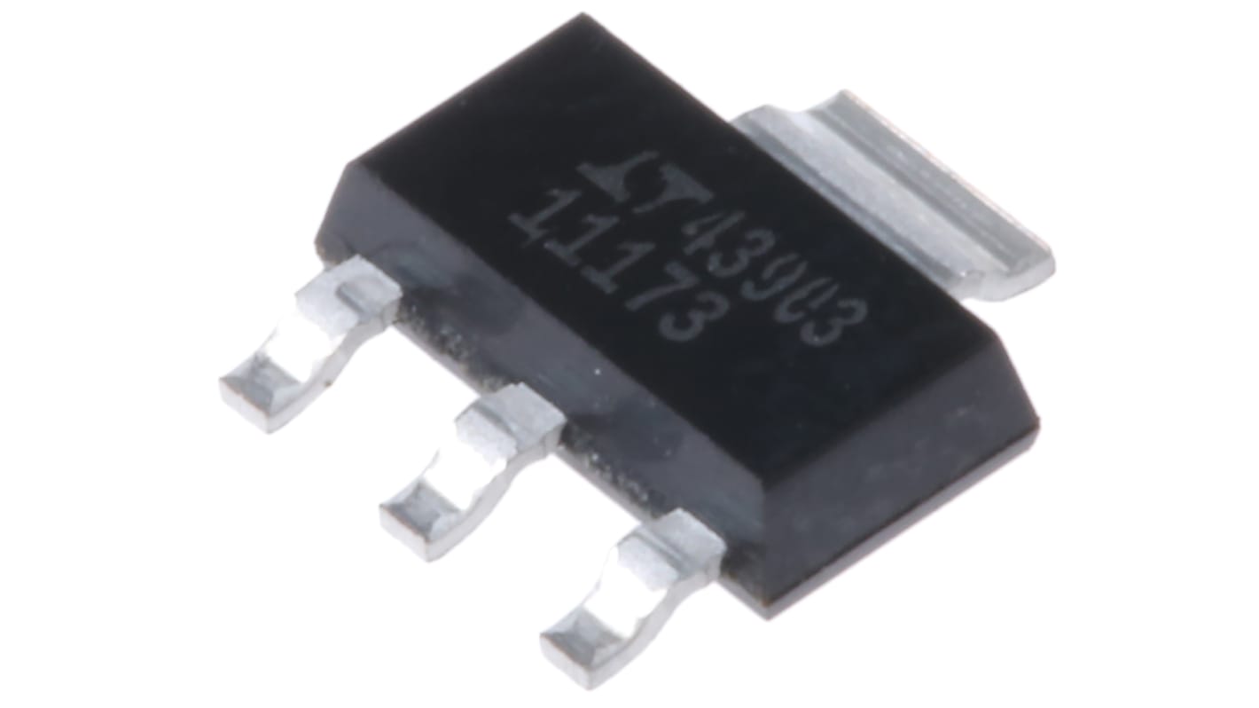 Analog Devices LT1117CST-3.3#PBF, 1 Low Dropout Voltage, Voltage Regulator 800mA, 3.3 V 3+Tab-Pin, SOT-223