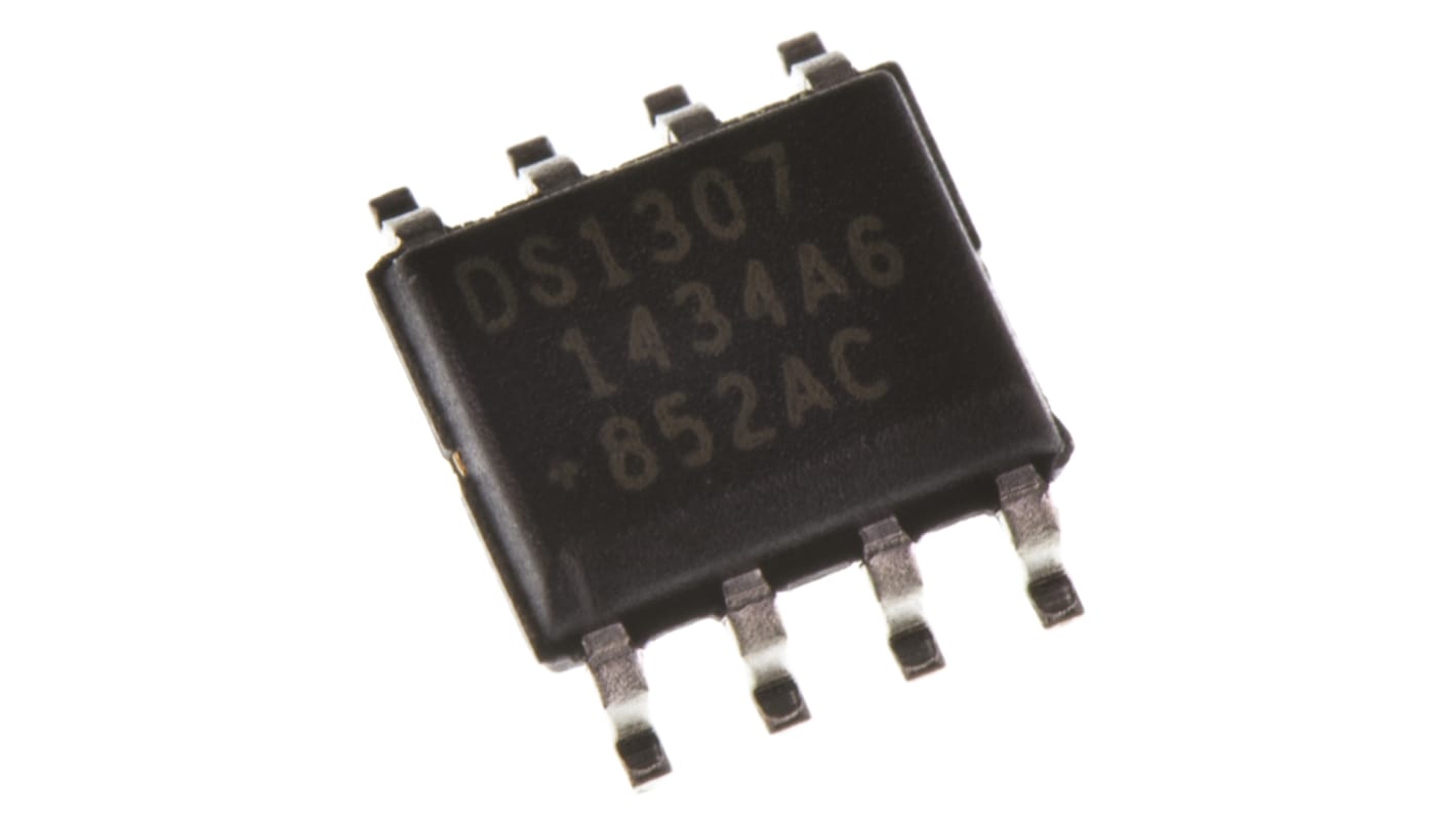 Maxim Integrated DS1307Z+T&R, Real Time Clock (RTC), 56B RAM Serial-I2C, 8-Pin SOIC