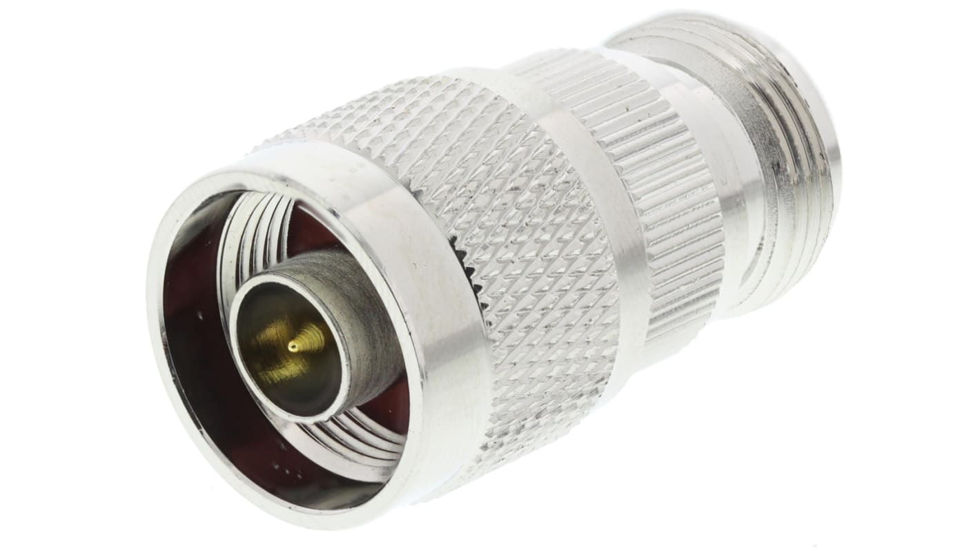 RF Solutions 射频转接器, N公头转N母头, 直向, 50Ω阻抗, 3GHz, 镀金镀镍金镀镍触芯