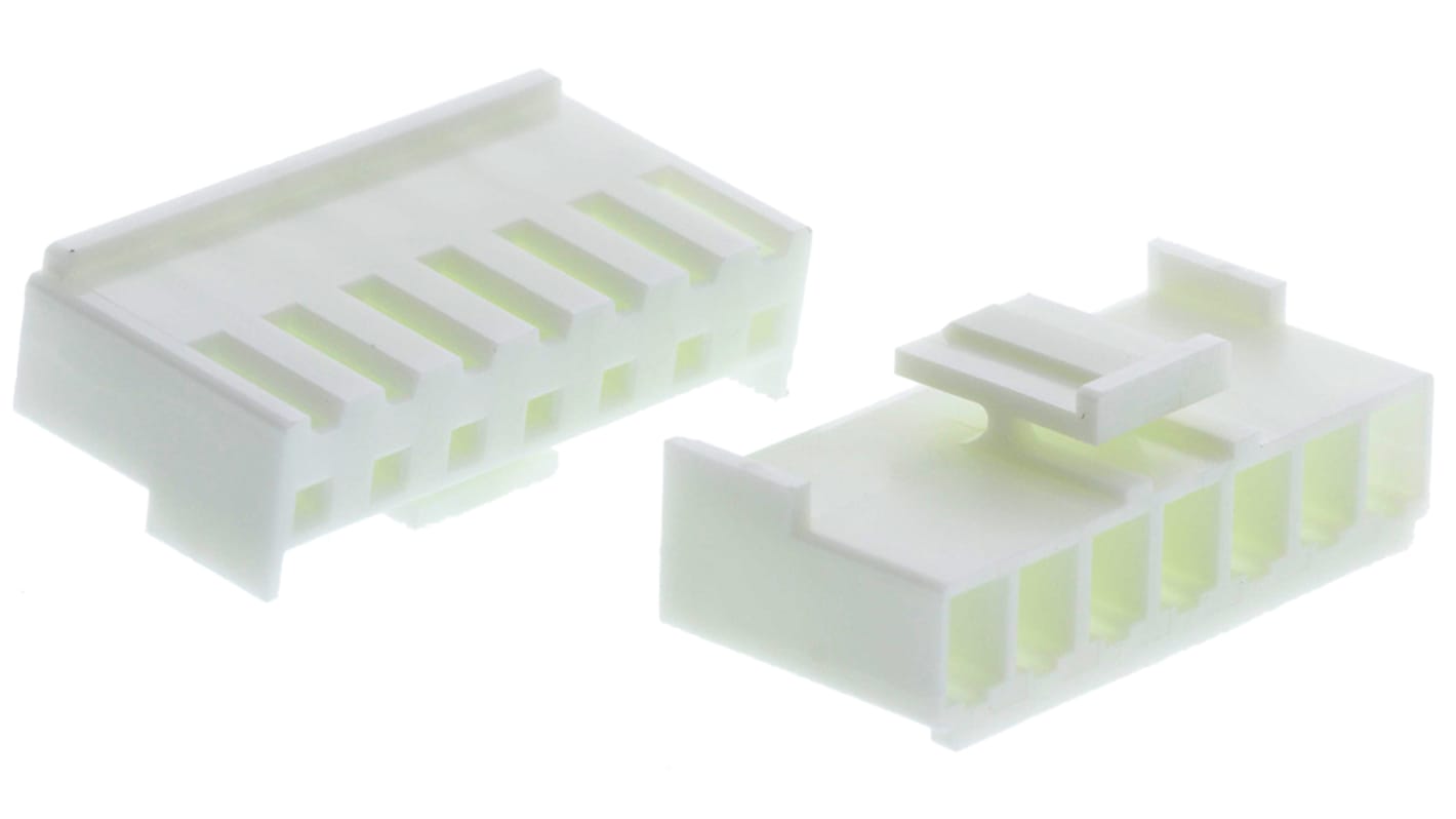 JST, VH Female Connector Housing, 3.96mm Pitch, 7 Way, 1 Row Side Entry, Top Entry