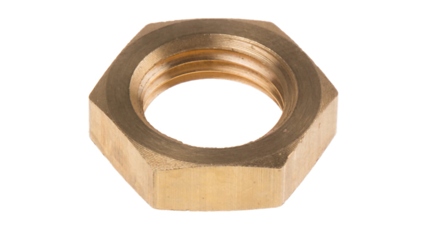 RS PRO, 1/8 BSPP Brass Locknut for Use with Thermocouple or PRT Probe, RoHS Compliant Standard