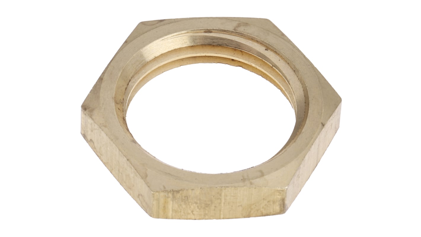 RS PRO 1/2 BSPP Brass Locknut for Use with Thermocouple or PRT Probe, RoHS Compliant Standard