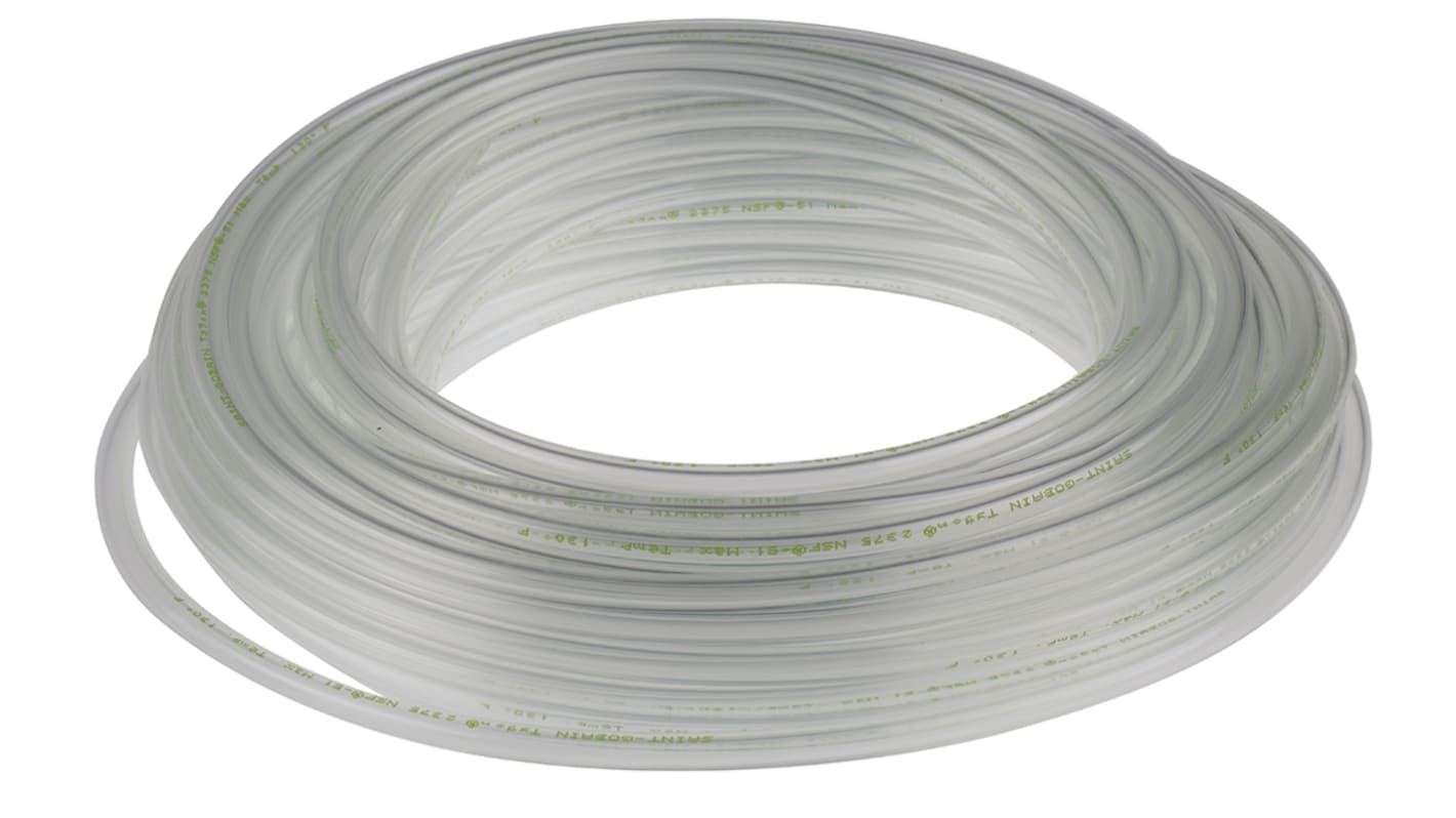 Saint Gobain Tygon® 2375 Polyolefin, Flexible Tube, 3.2mm ID, 6.4mm OD, Clear, 15m