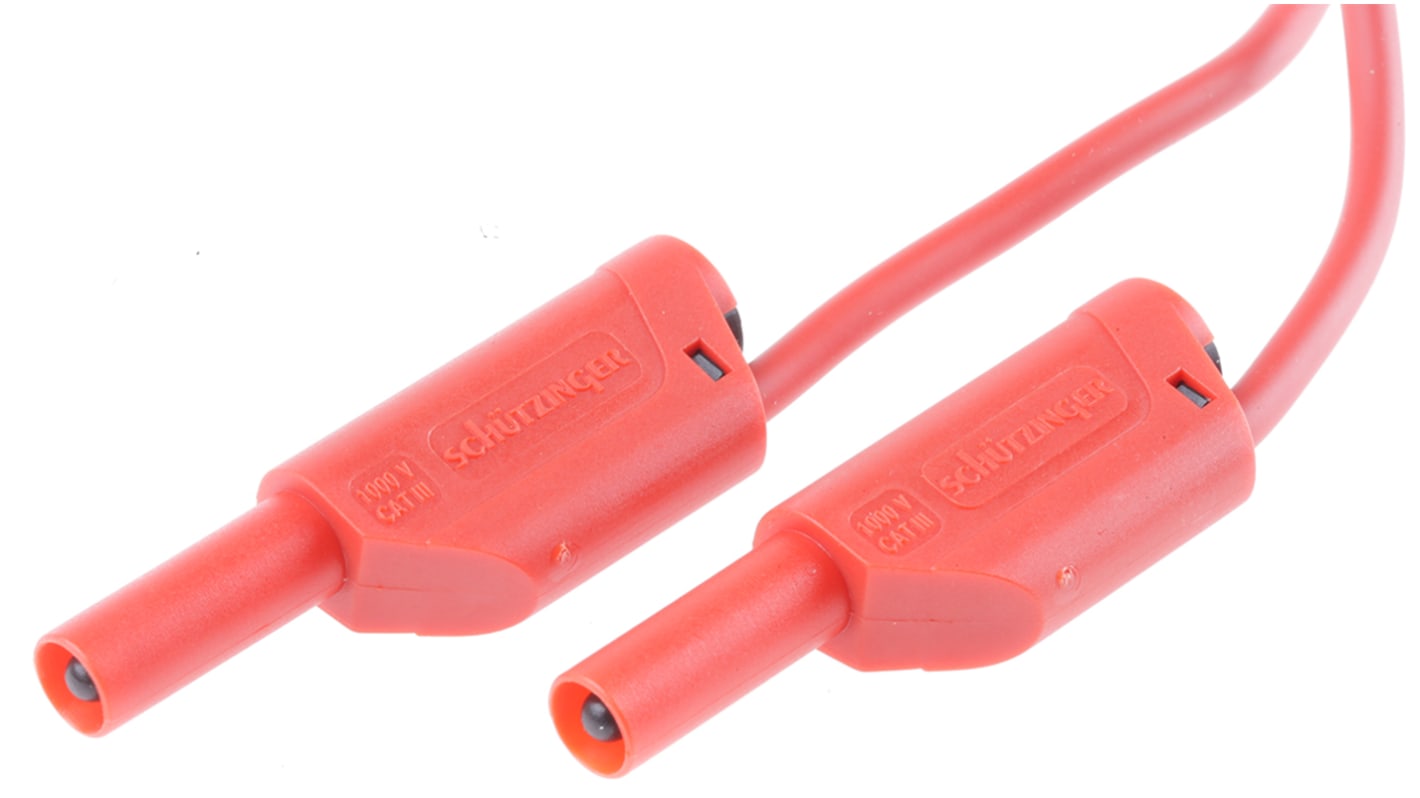 Schutzinger, 32A, 1kV, Red, 2m Lead Length