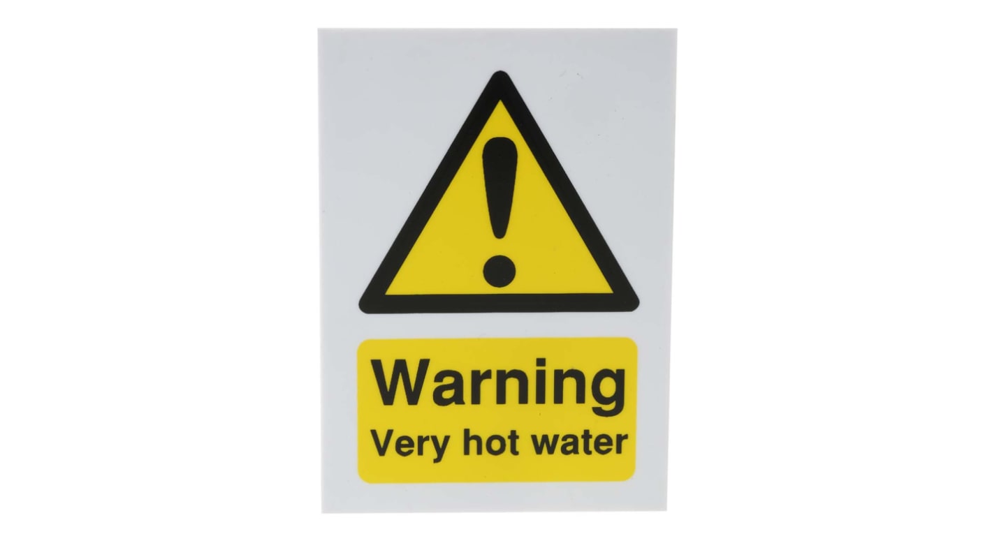 RS PRO Hazard Warning Sign (English)