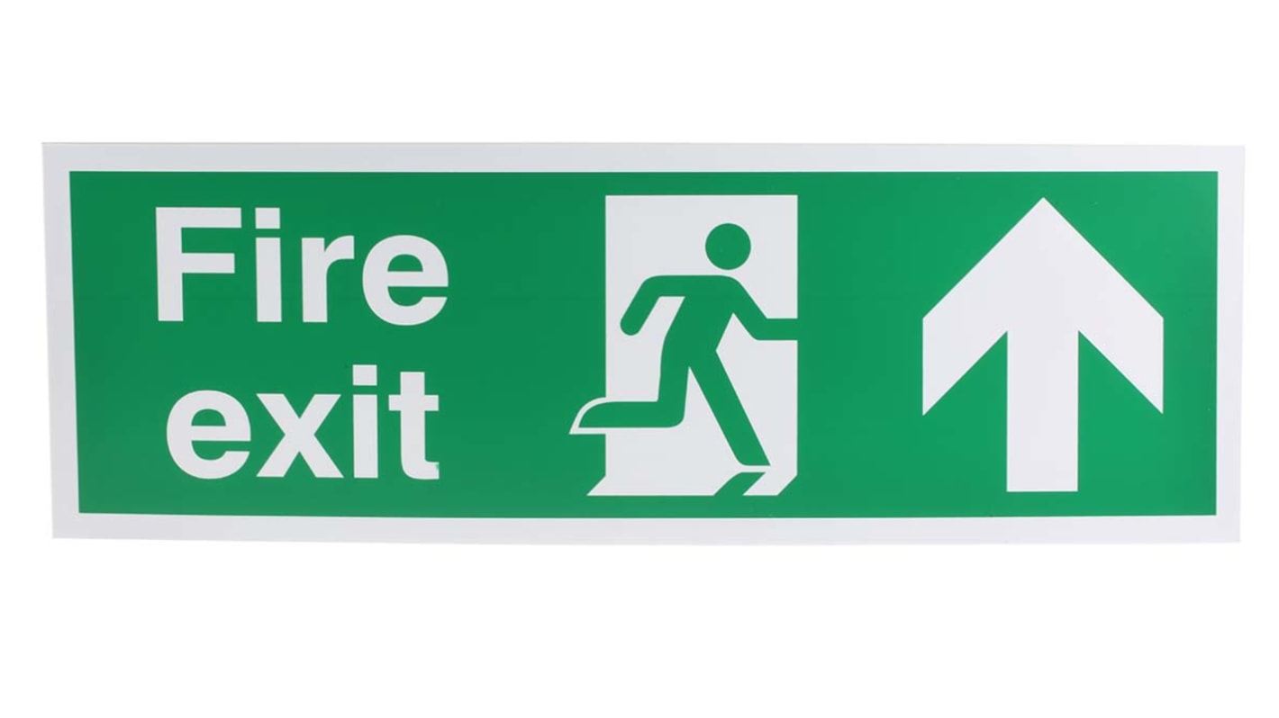 Plastic FIRE EXIT, Fire Exit, English, Exit Sign