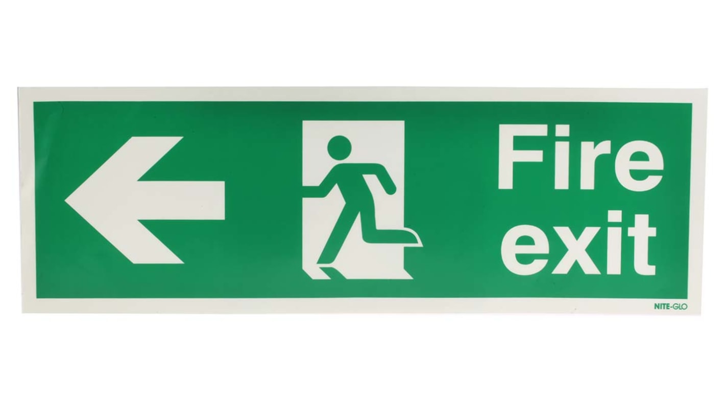 Vinyl FIRE EXIT, Fire Exit, English, Exit Sign