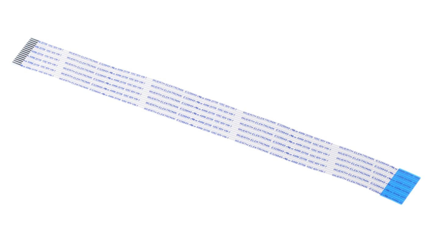 Wurth Elektronik WR-FFC Series FFC Ribbon Cable, 16-Way, 1mm Pitch, 200mm Length