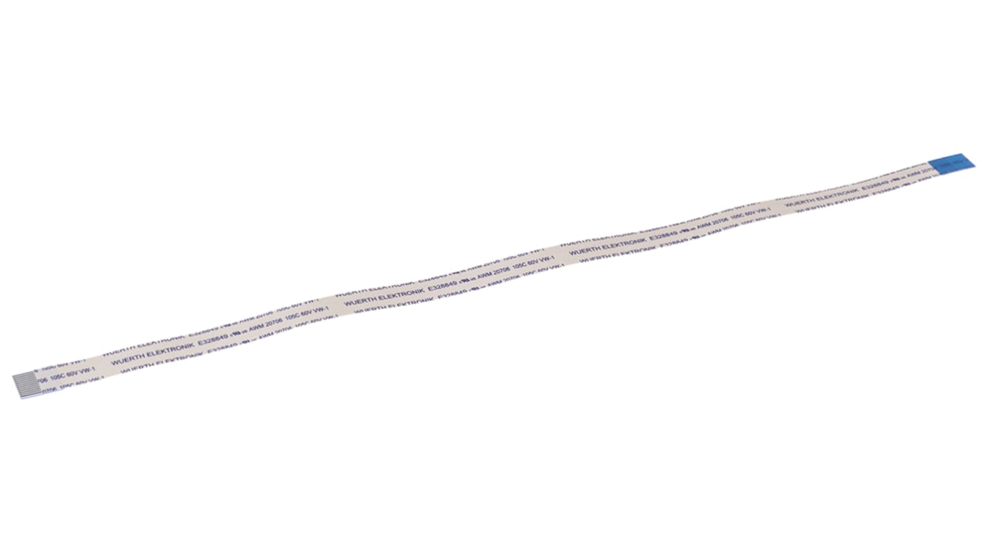 Wurth Elektronik 6877 Series FFC Ribbon Cable, 12-Way, 0.5mm Pitch, 200mm Length