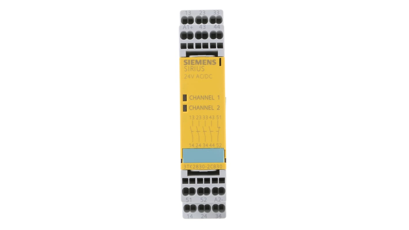 Siemens 3TK28 Series Output Module, 0 Inputs, 5 Outputs, 24 V ac/dc, 4NO