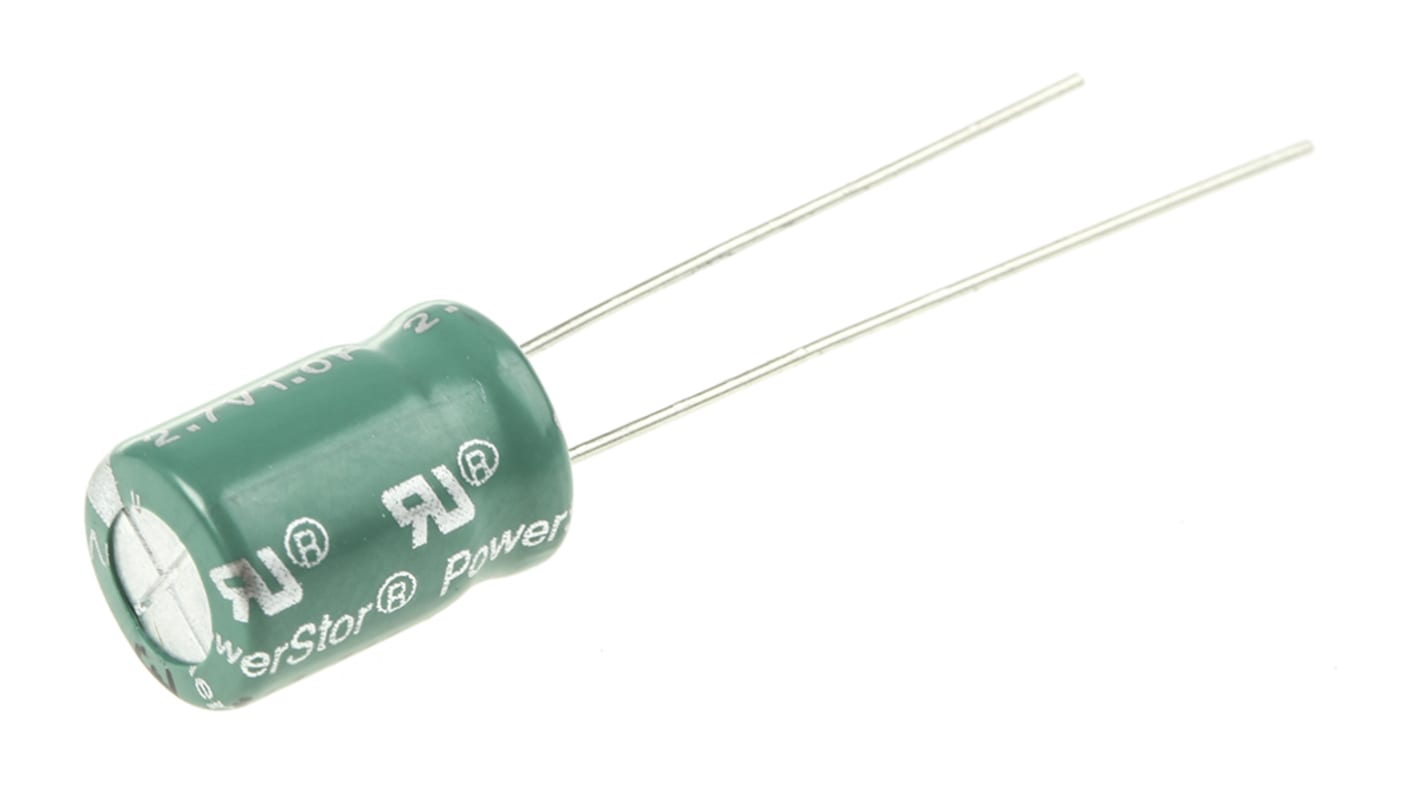 Eaton 1F Supercapacitor -10 → +30% Tolerance 2.7V dc, Through Hole