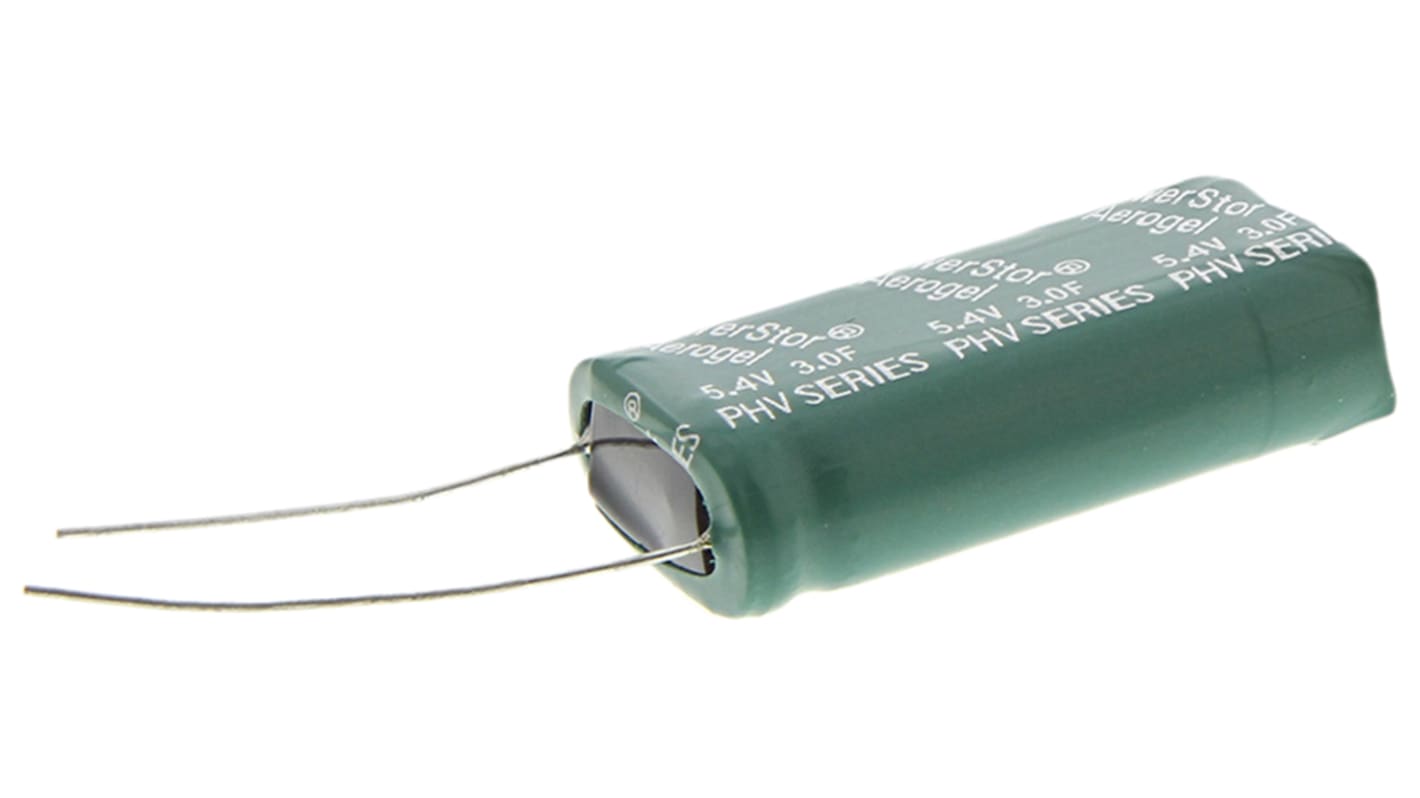 Eaton 3F Supercapacitor -10 → +30% Tolerance 5.4V dc, Through Hole