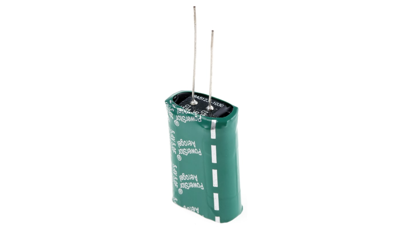 Eaton 5F Supercapacitor -10 → +30% Tolerance 5.4V dc, Through Hole