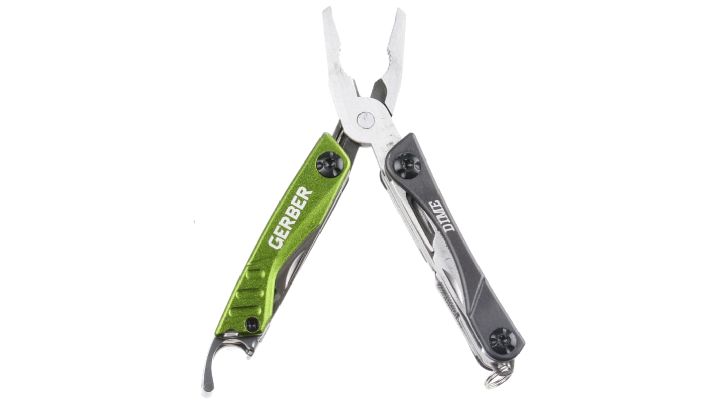 Gerber 多功能刀, 不锈钢直向刀片, 折叠后70mm长, 101 mm总长, 62g, Dime系列