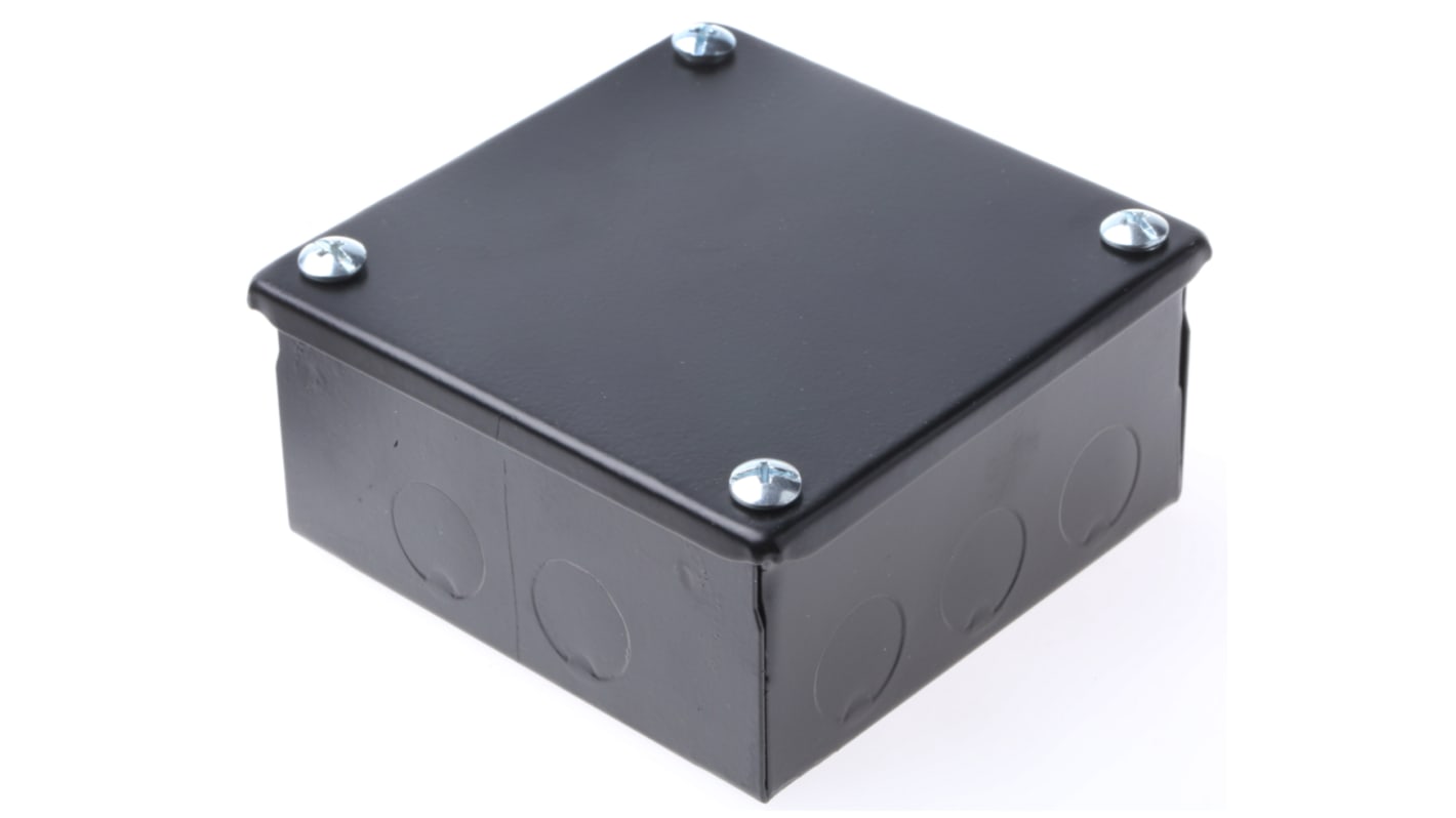 Caja Adaptable RS PRO, Acero, long. 100mm, anch. 100mm, prof. 50mm