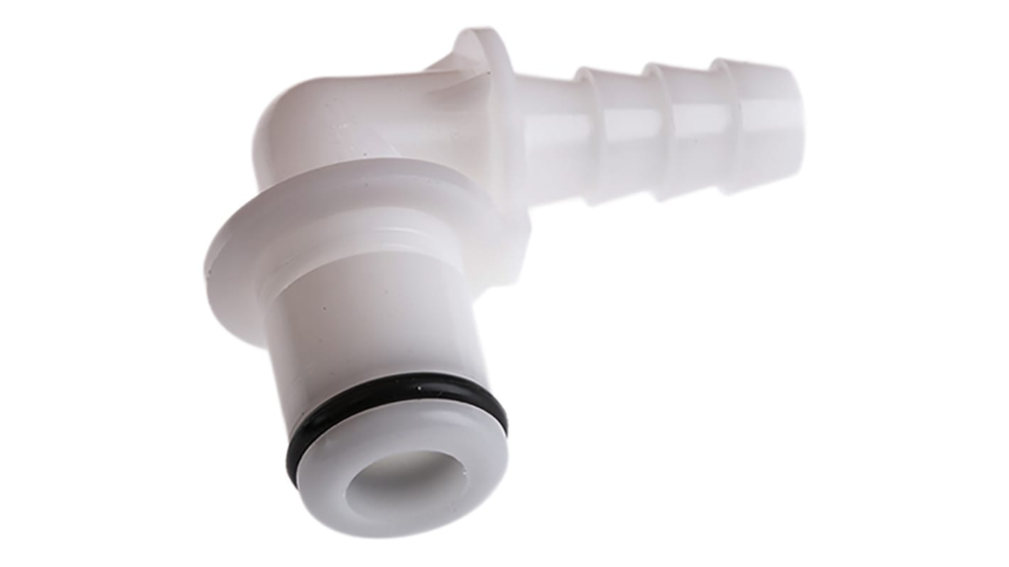 Colder Products Hose Connector, Elbow Hose Tail Coupling 1/4in ID, 8.3 bar