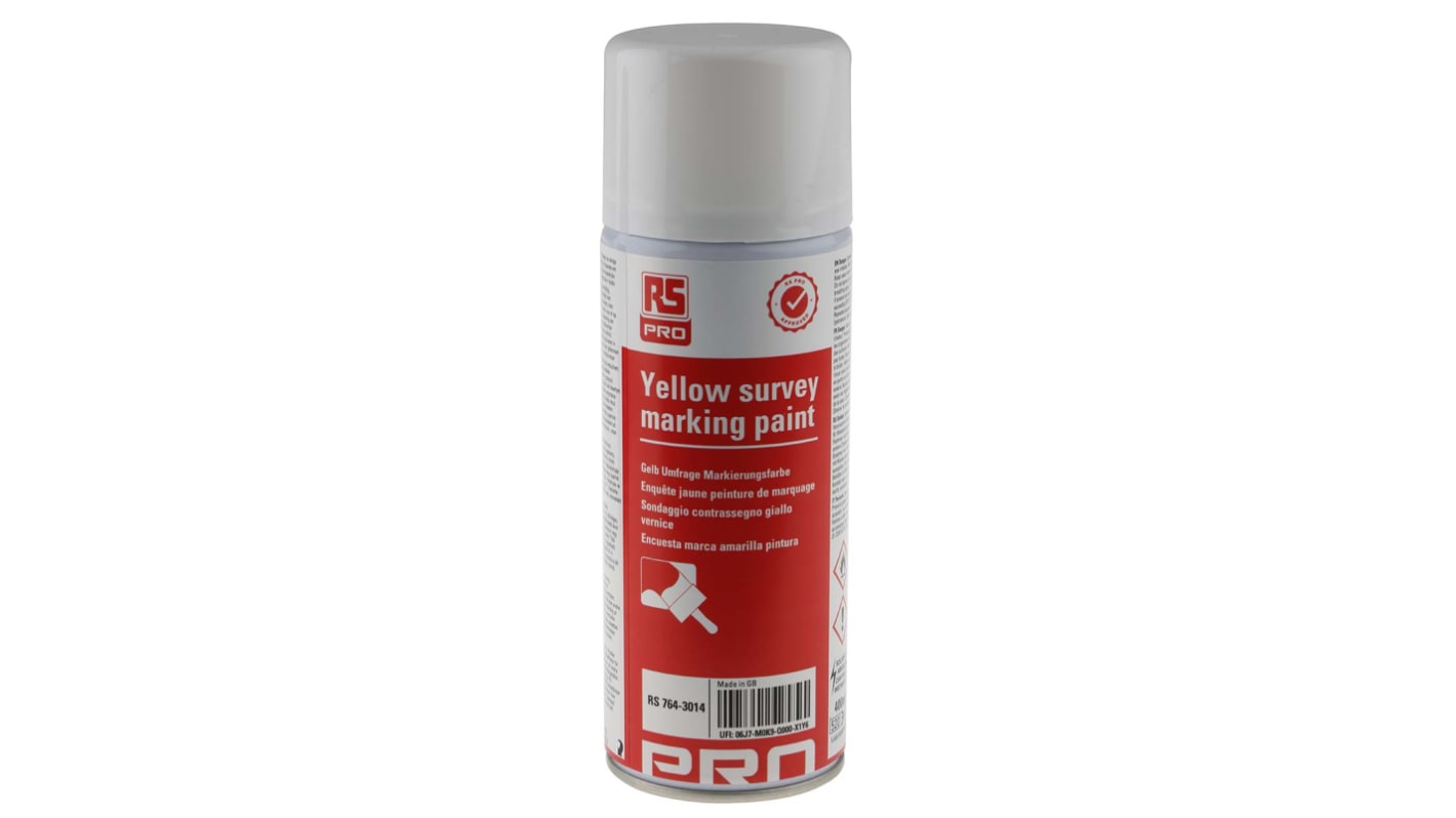 RS PRO 400ml Yellow Spray Paint