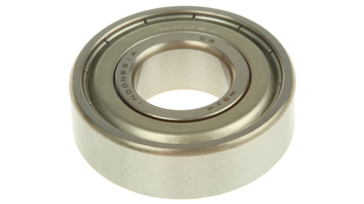 NSK 6203ZZC3 Single Row Deep Groove Ball Bearing- Both Sides Shielded 17mm I.D, 40mm O.D