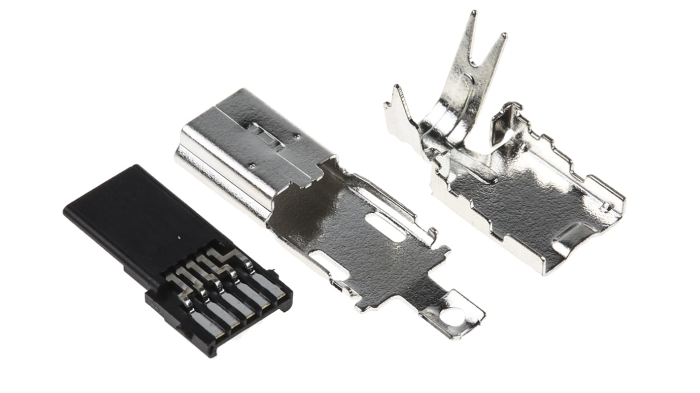 Hirose Straight, Cable Mount, Plug Type B 2.0 USB Connector