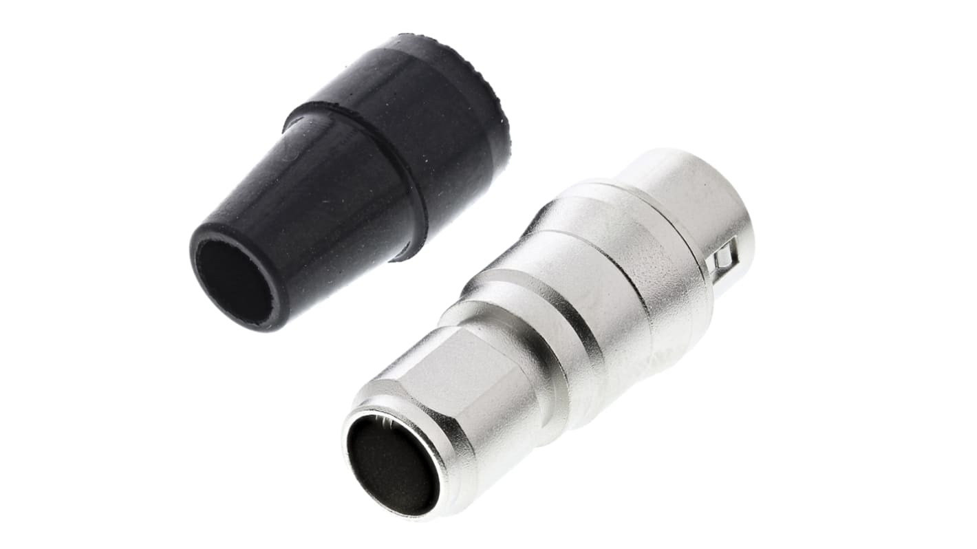 Hirose Circular Connector, 6 Contacts, Cable Mount, Miniature Connector, Plug, Male, HR10 Series