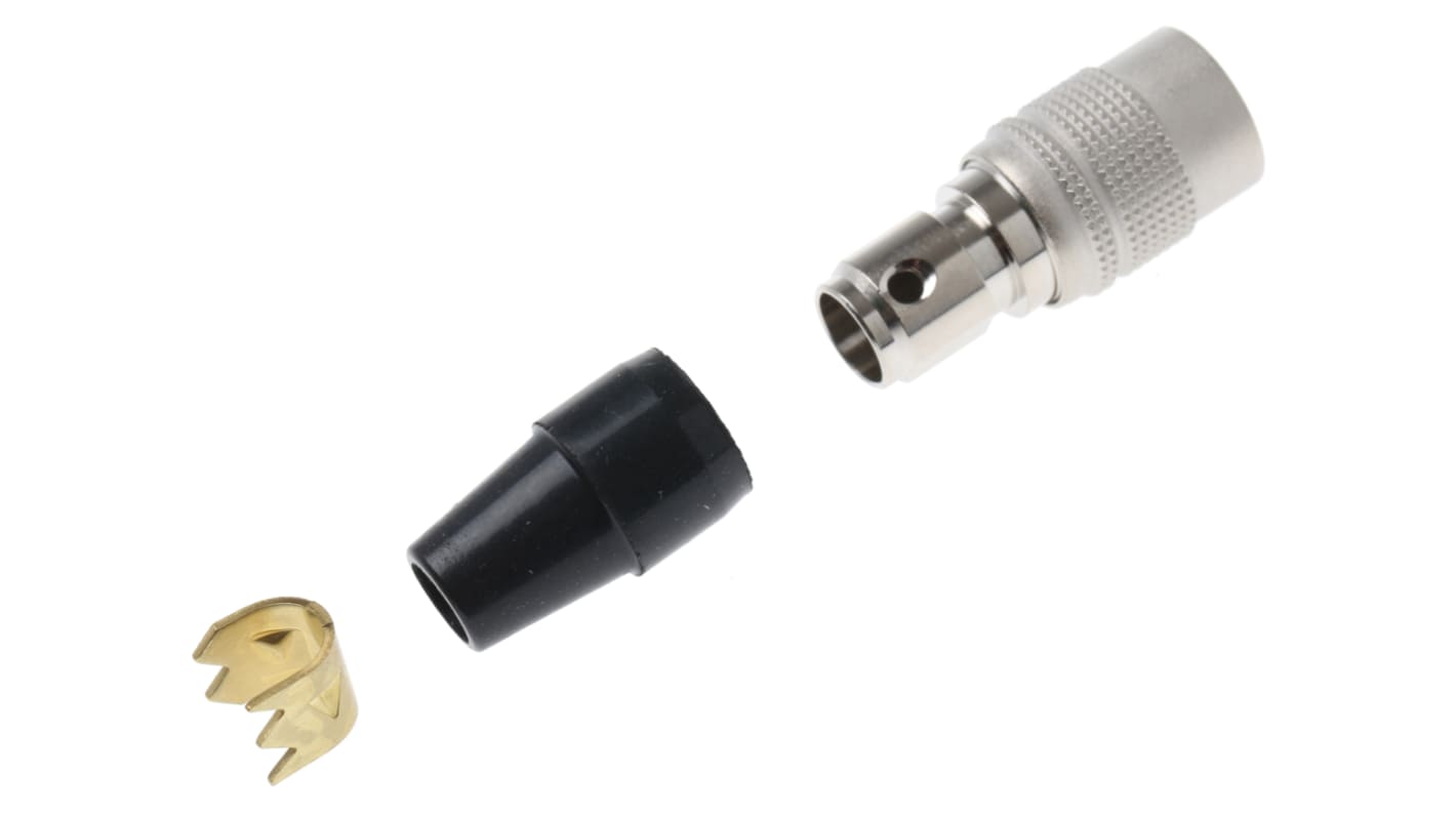 Hirose Circular Connector, 4 Contacts, Cable Mount, Miniature Connector, Plug, Male, HR10 Series