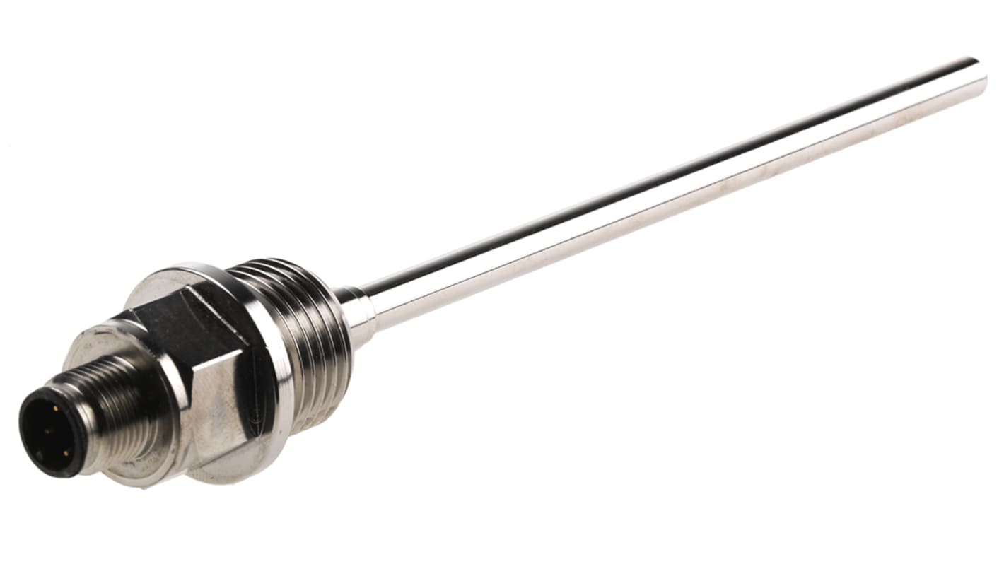 Jumo PT100 Temperature Sensor, 6mm Dia, 150mm Long, +200°C Max