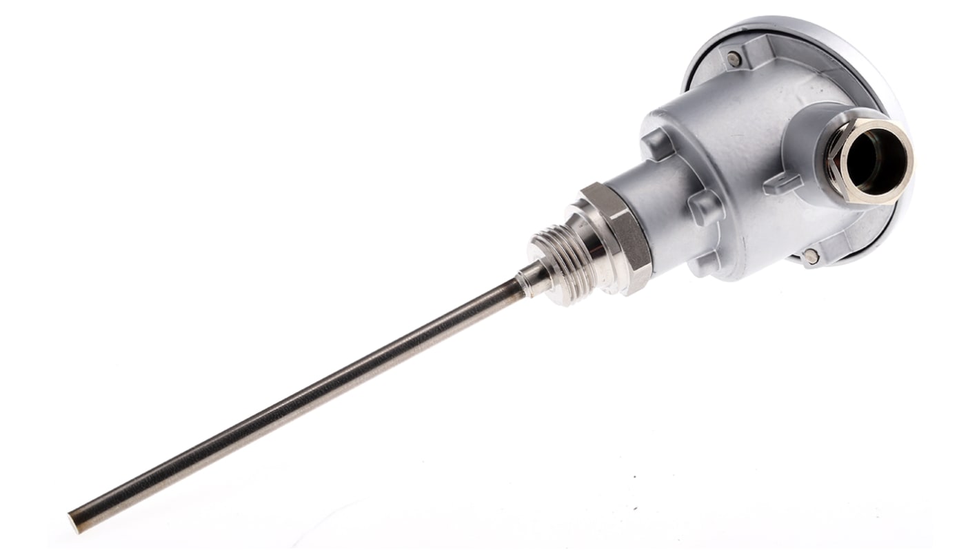 Jumo PT100 Temperature Sensor, 6mm Dia, 150mm Long, +200°C Max