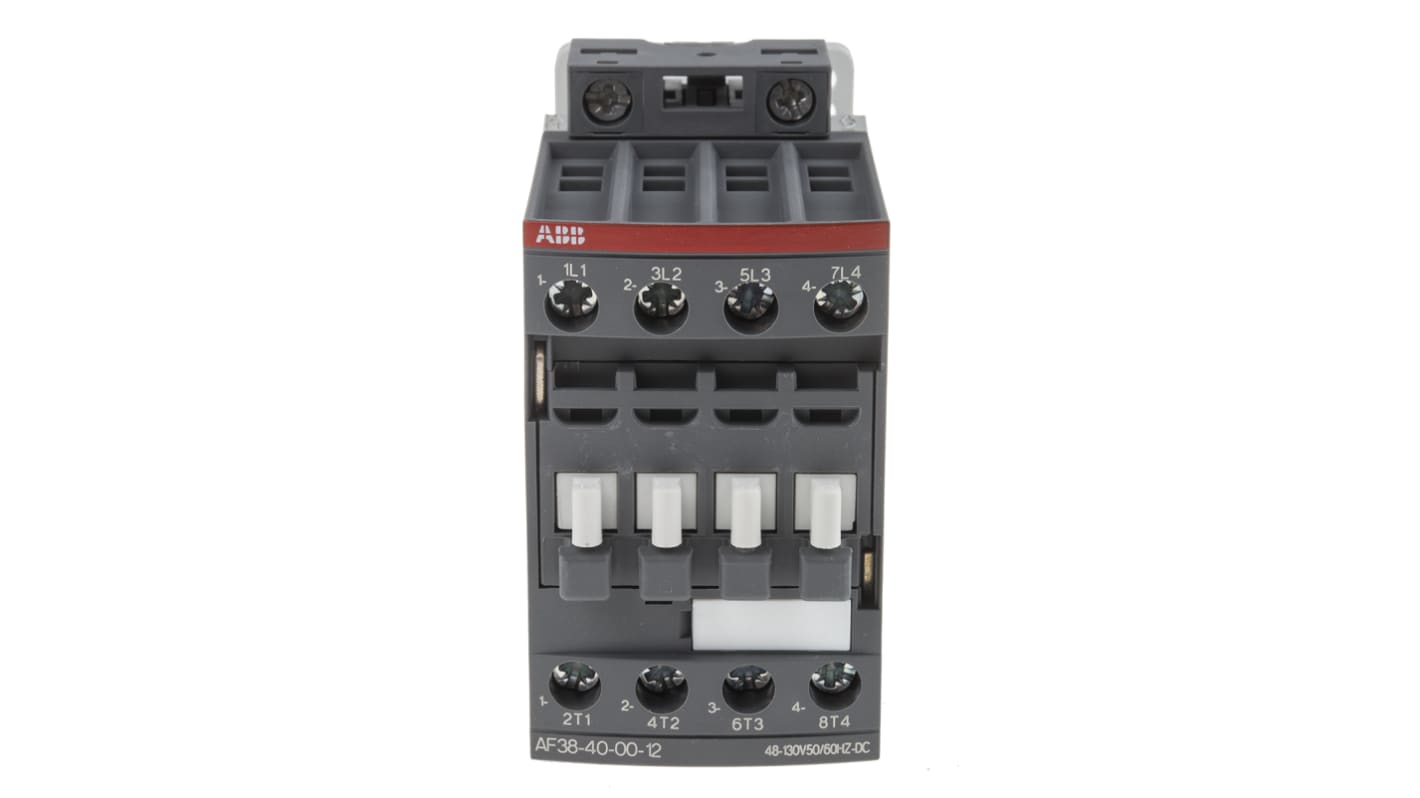 ABB AF38-40-00-12 AF Contactor, 110 V ac/dc Coil, 4-Pole, 55 A, 4NO, 690 V ac