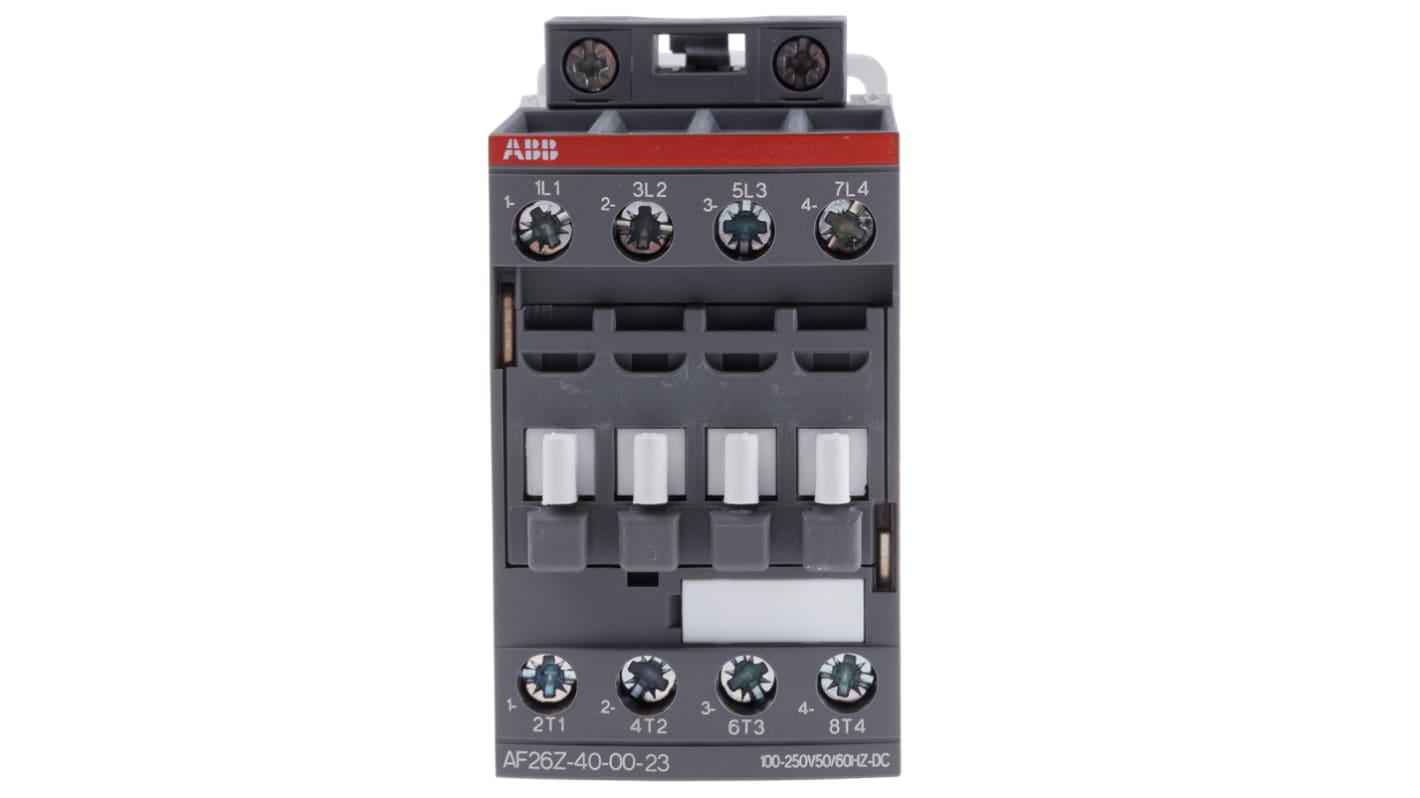 ABB AF26Z-40-00-23 AF Contactor, 230 V ac Coil, 4-Pole, 45 A, 11 kW, 4NO, 690 V ac