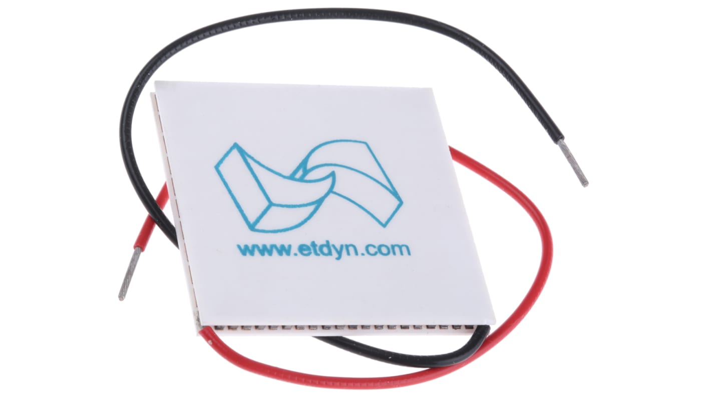 European Thermodynamics Peltier Module, 4.1W, 600mA, 13.5V, 40 x 40mm
