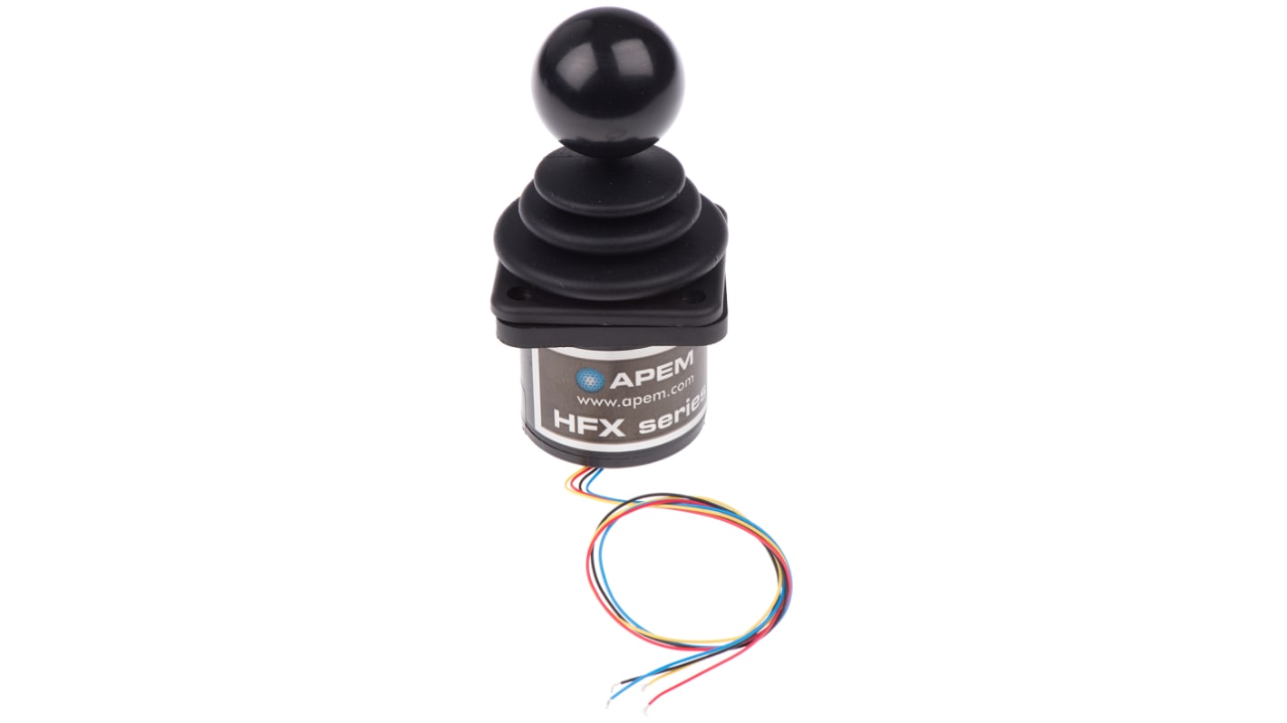 CH Products 2-Axis Hall Effect Joystick Lever, Hall Effect, IP65, IP68 5V dc