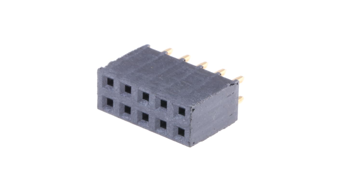 Gniazdo PCB 10 -pinowe 2 -rzędowe raster: 2.54mm typu płytka – płytka Proste Przewlekany