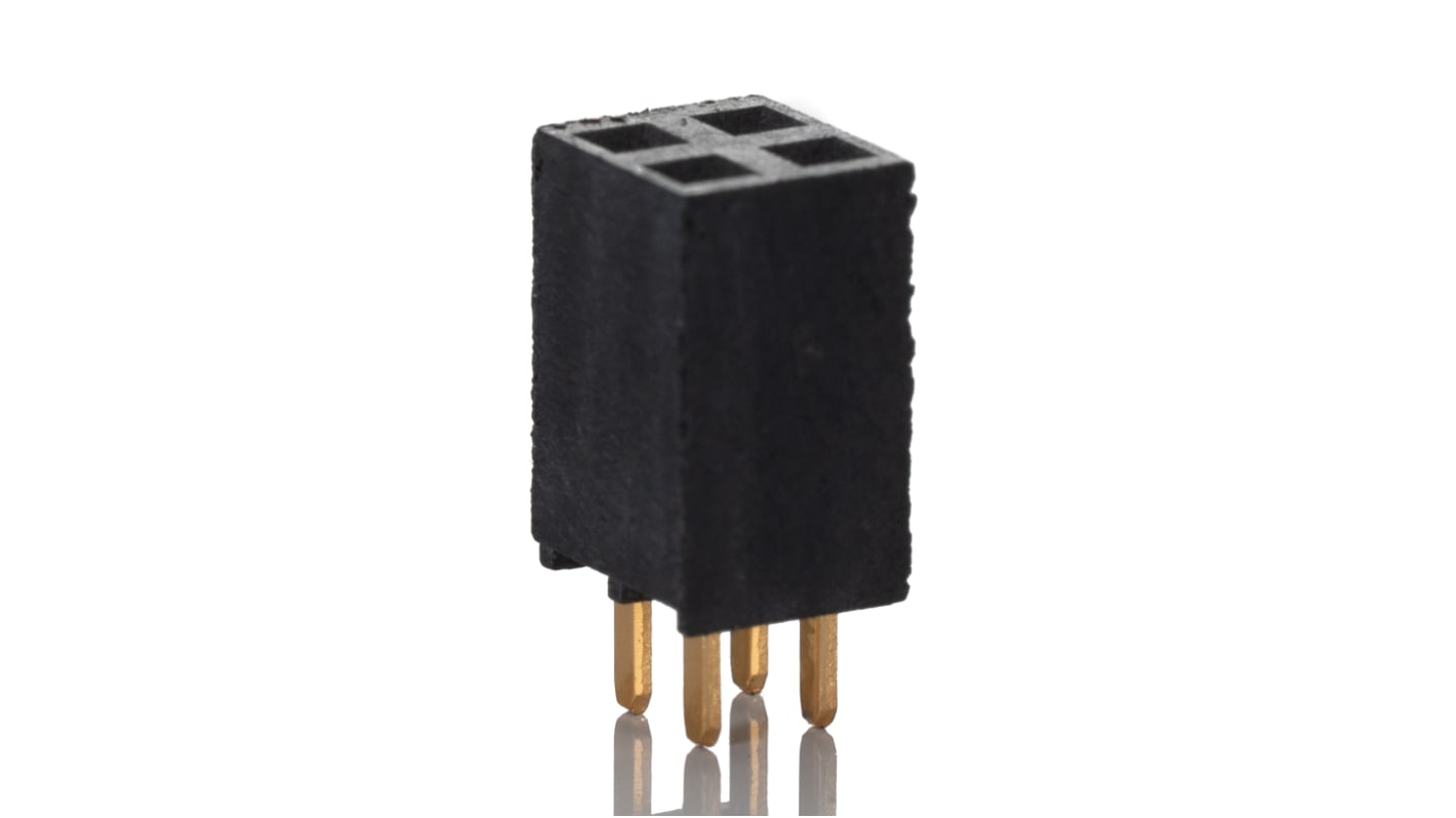 Gniazdo PCB 4 -pinowe 2 -rzędowe raster: 2.54mm typu płytka – płytka Proste Przewlekany