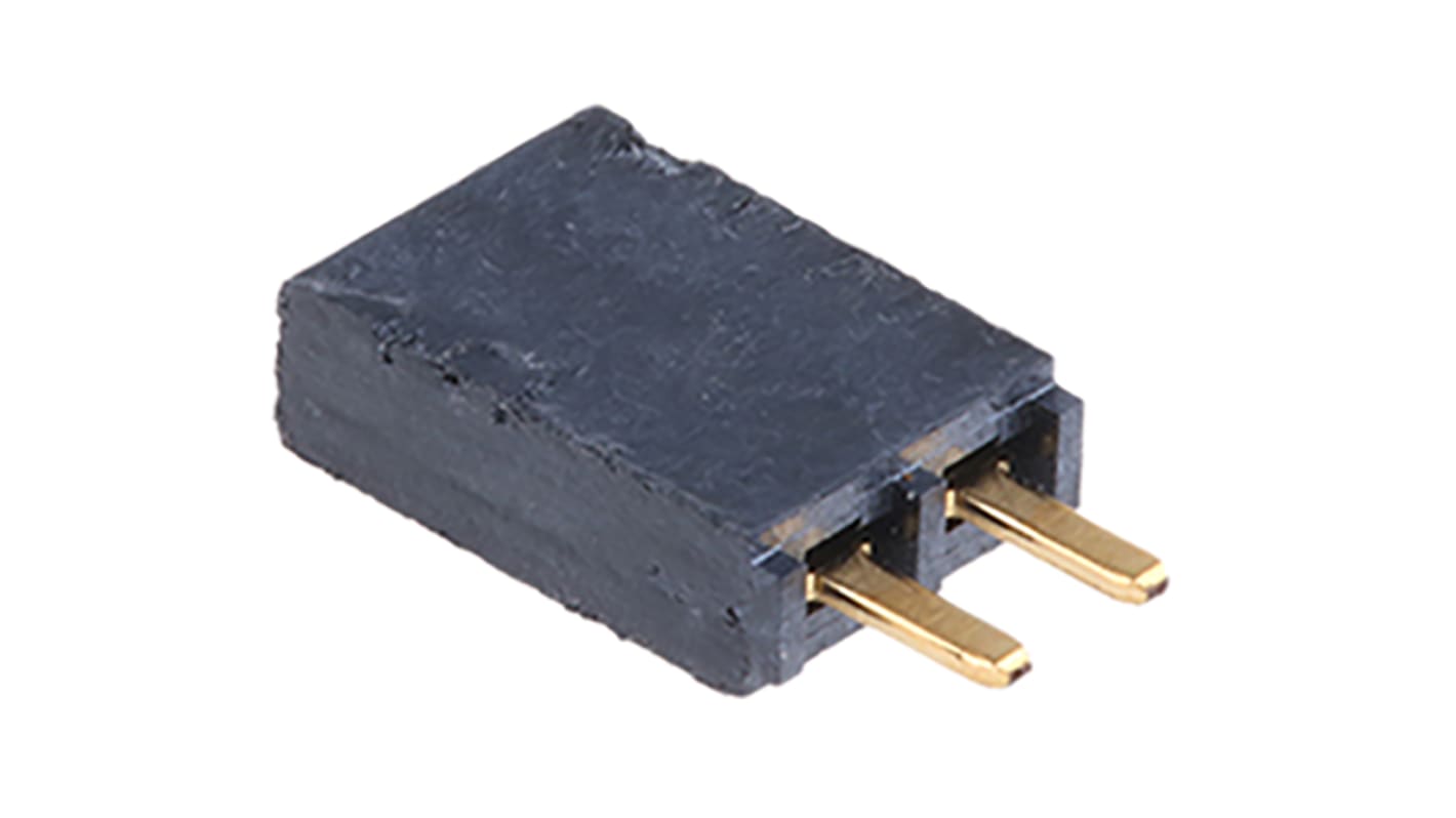 Gniazdo PCB 2 -pinowe raster: 2.54mm typu płytka – płytka Proste Przewlekany