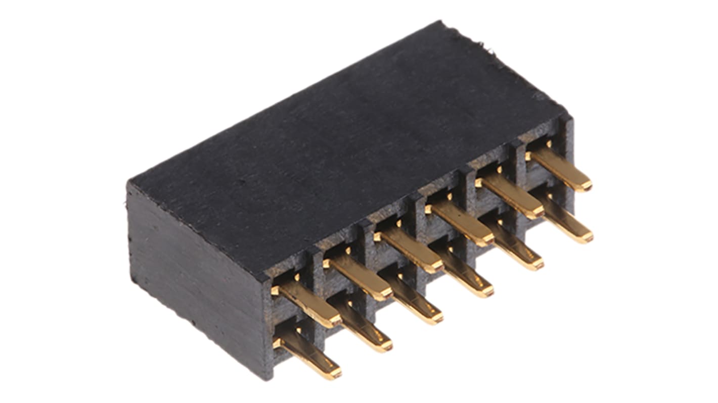 Gniazdo PCB 12 -pinowe 2 -rzędowe raster: 2.54mm typu płytka – płytka Proste Przewlekany