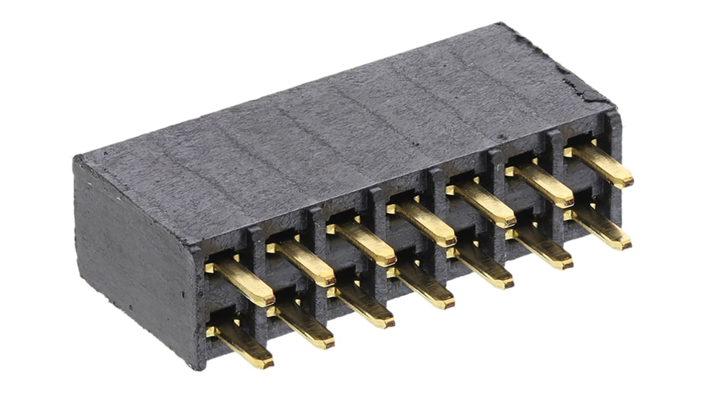 Gniazdo PCB 14 -pinowe 2 -rzędowe raster: 2.54mm typu płytka – płytka Proste Przewlekany