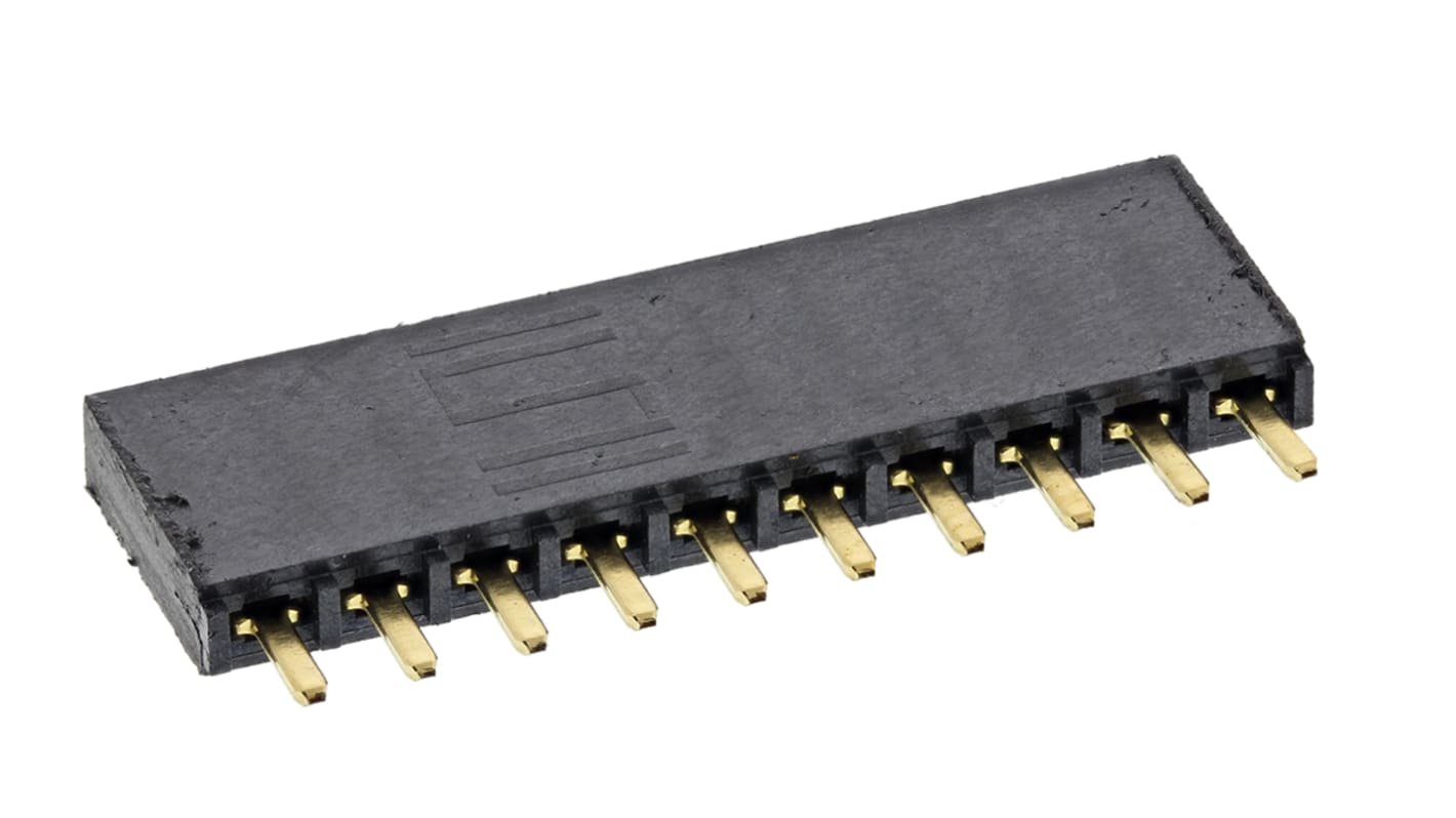 Gniazdo PCB 10 -pinowe raster: 2.54mm typu płytka – płytka Proste Przewlekany
