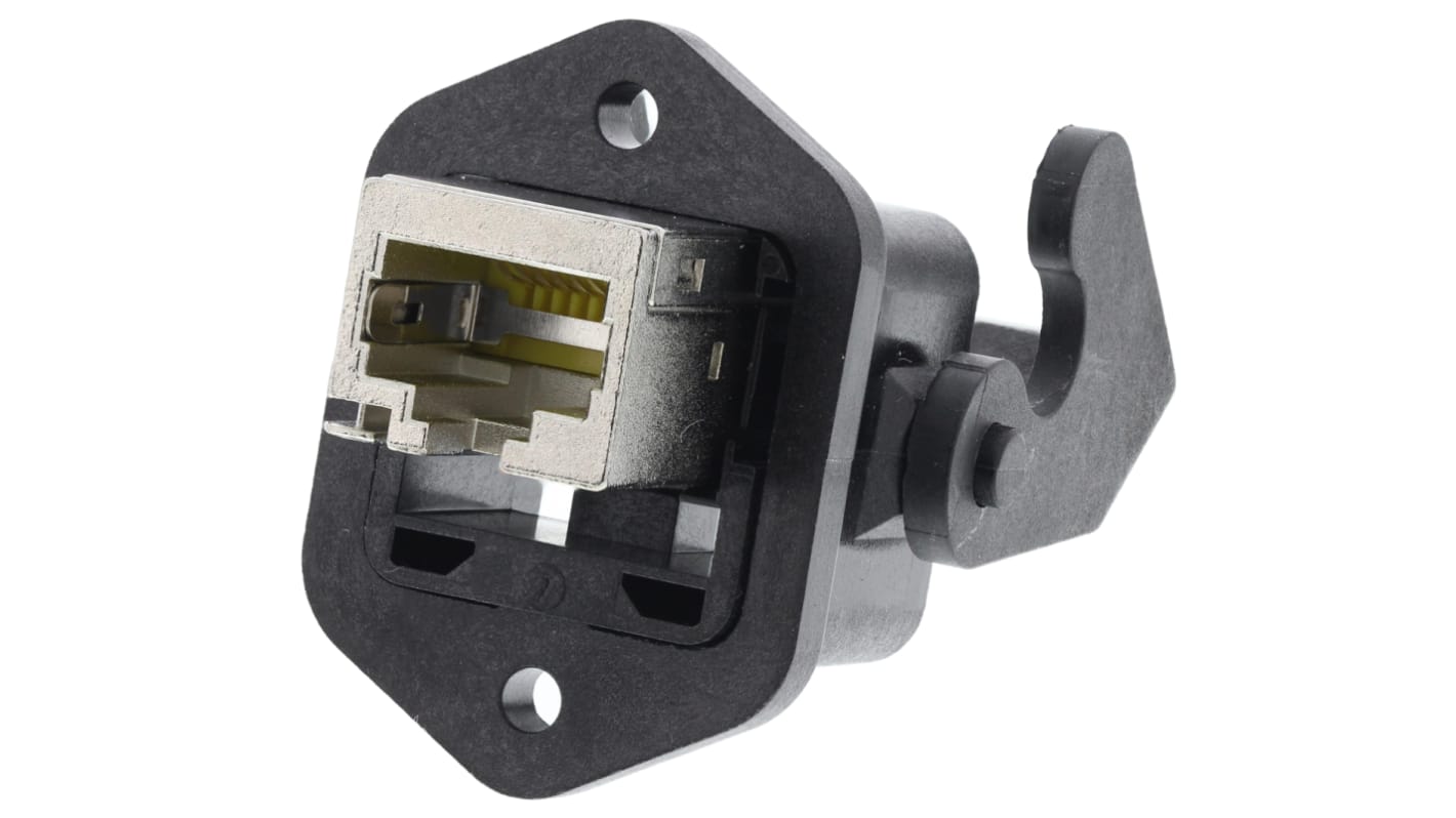 HARTING Han 3A RJ45 Series Female RJ45 Connector, Panel Mount, Cat6 Straight 8P -Way