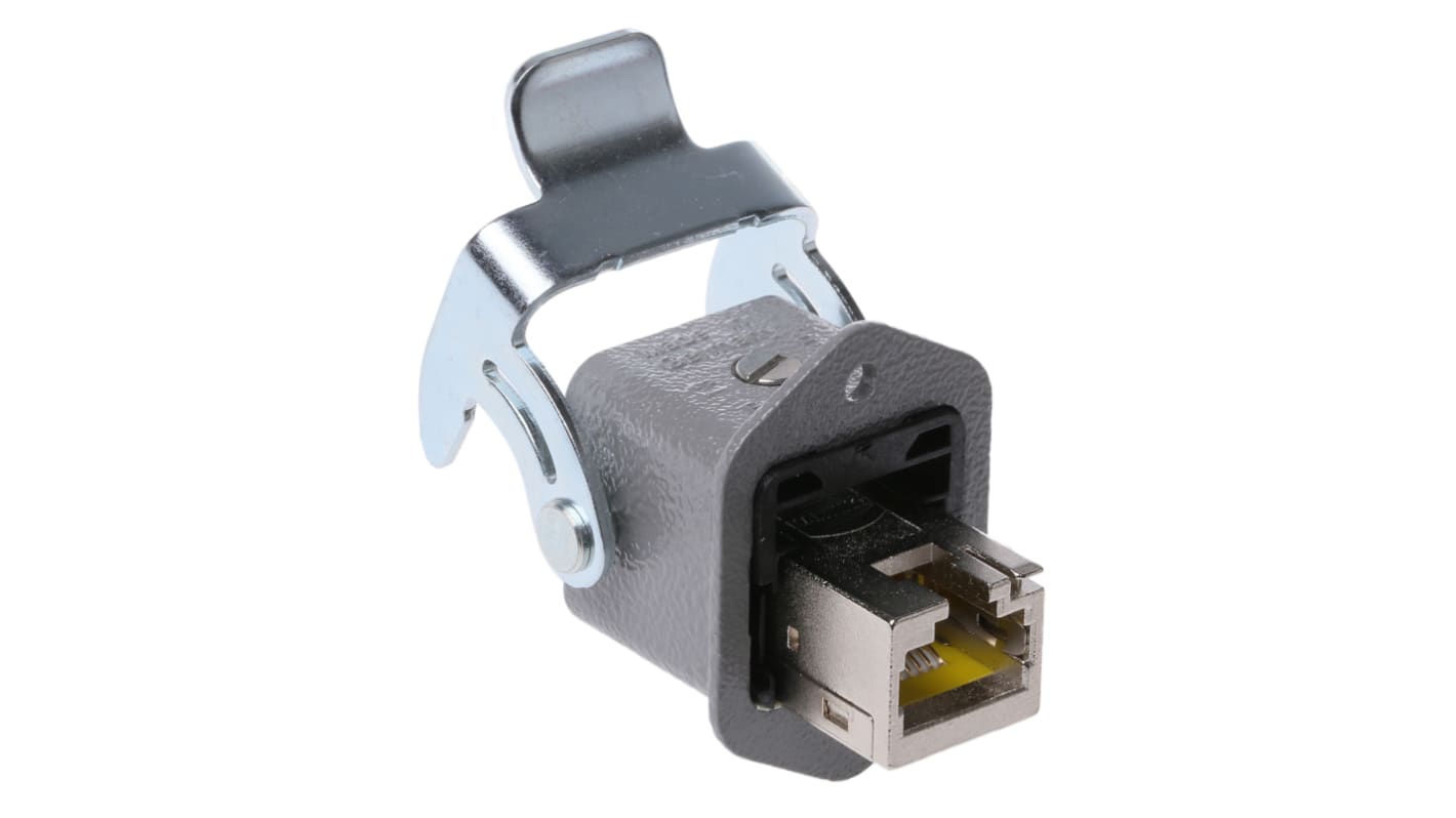 Connettore RJ45 Femmina HARTING Cat6, 8P vie, Montaggio a pannello
