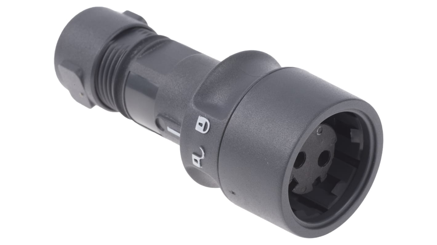 Bulgin Circular Connector, 2 Contacts, Cable Mount, Socket, Female, IP66, IP68, IP69K, Buccaneer 6000 Series