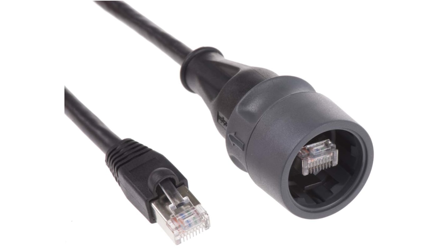 Bulgin RJ45超五类水晶头, 电缆安装, 8P8C路, 直向, IP66、IP68、IP69K, Buccaneer系列