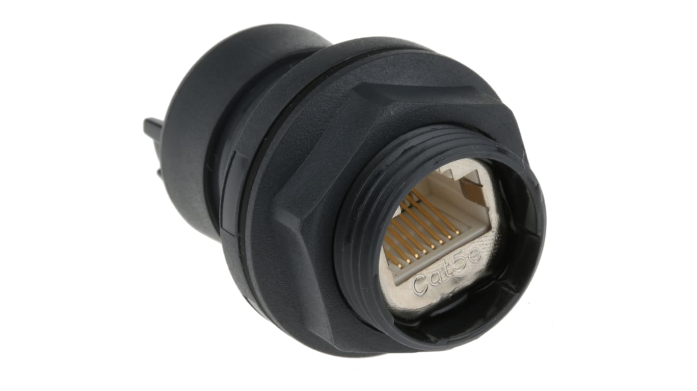 Bulgin Buccaneer Series 2-Port RJ45 Socket Coupler, Cat5e, STP