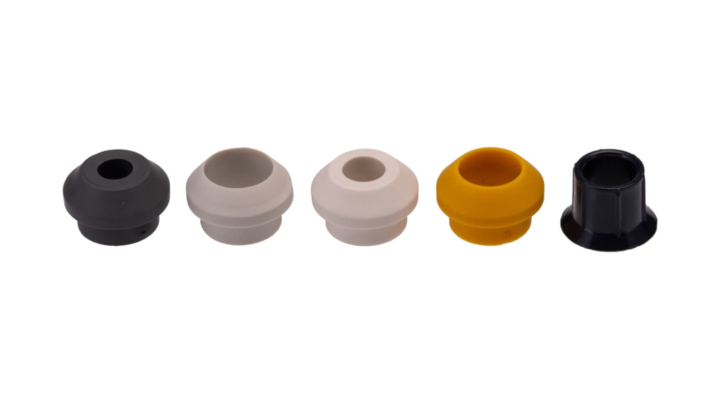Bulgin 6000 Series Buccaneer Series Black, Grey, White, Yellow Plastic Cable Gland, 4mm min., 10mm max., IP66, IP68,