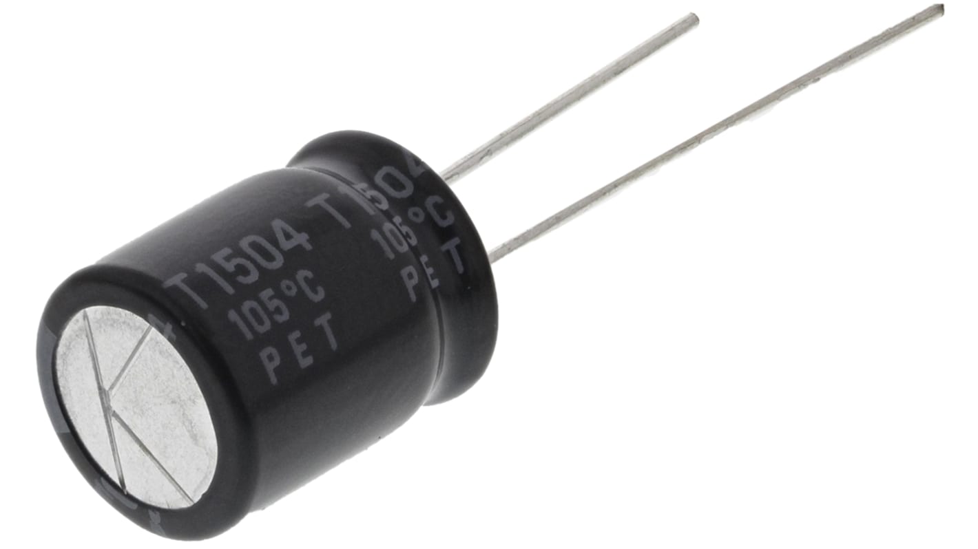 Rubycon 220μF Aluminium Electrolytic Capacitor 50V dc, Radial, Through Hole - 50PX220MEFC10X12.5