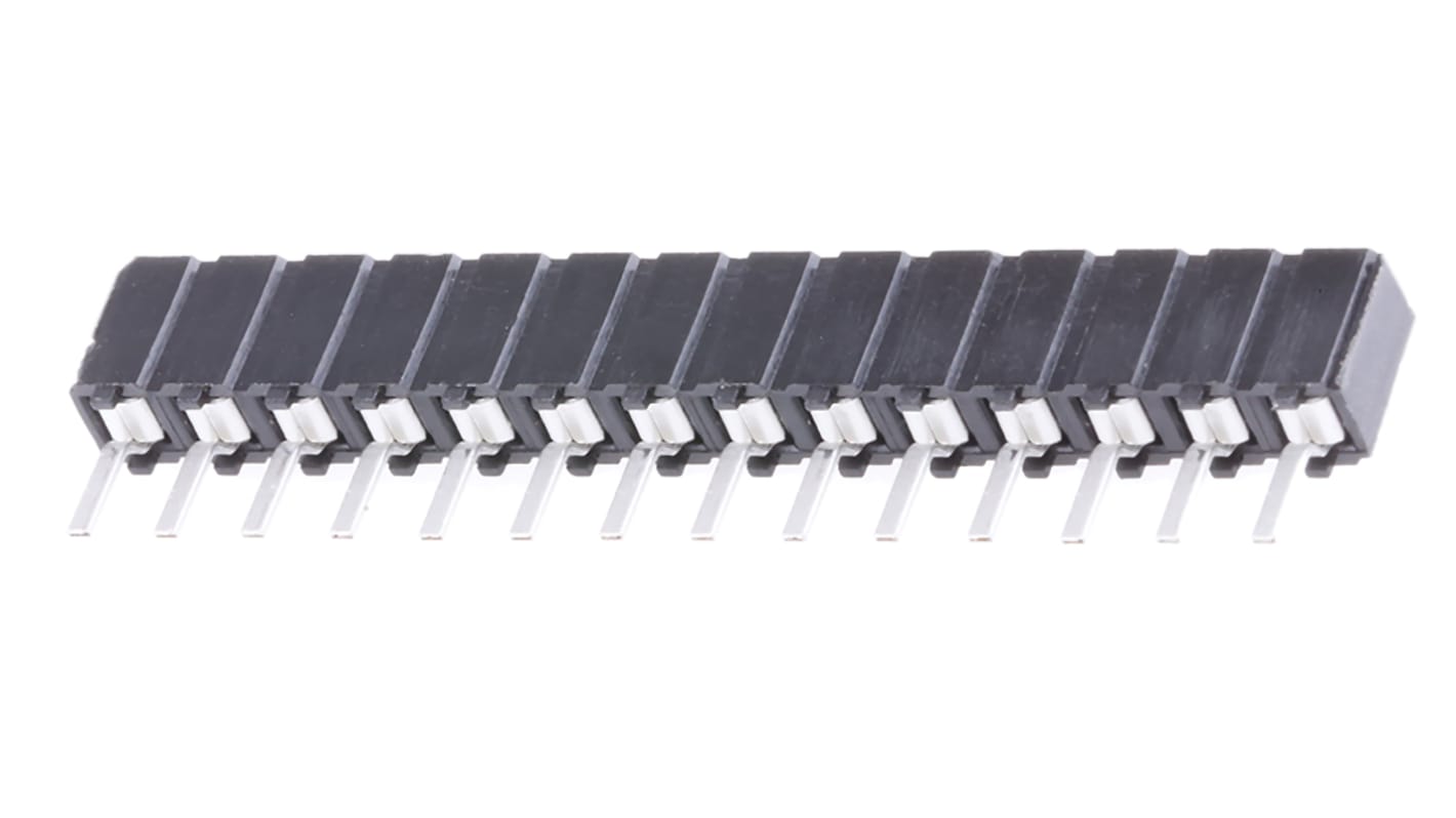 Presa PCB Samtec, 14 vie, 1 fila, passo 2.54mm, Montaggio con foro passante