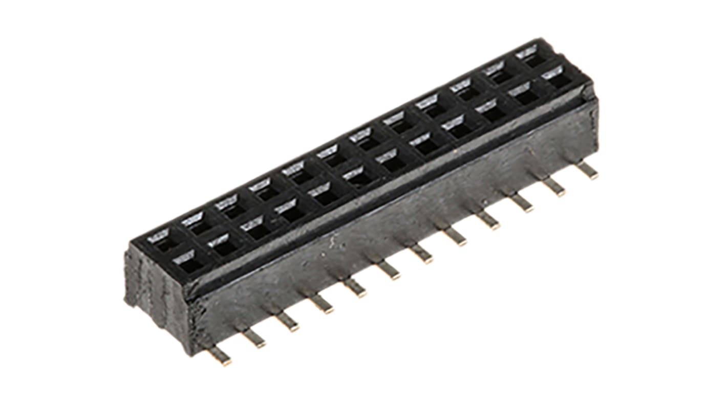 Gniazdo PCB 24 -pinowe 2 -rzędowe raster: 1mm typu płytka – płytka Proste SMD
